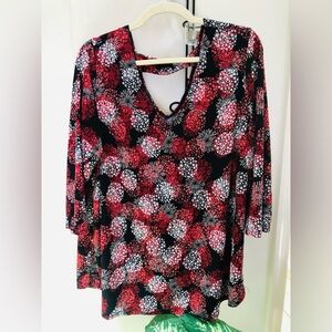 Fireworks Blouse V Neck Excellent Condition
